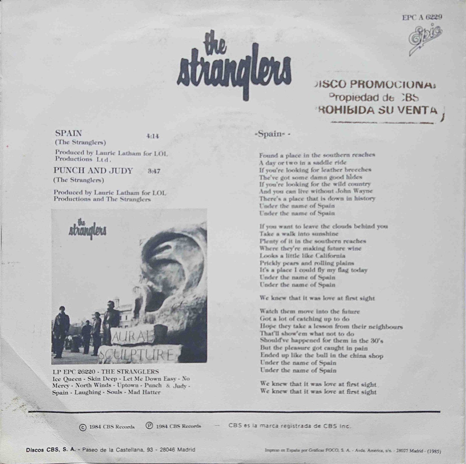 Back cover of A 6229 P